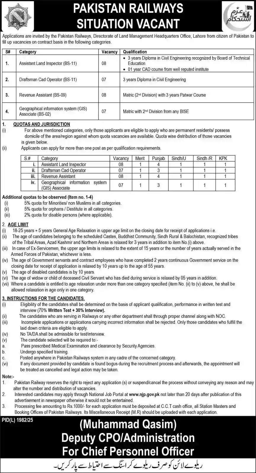 Pakistan Railways Careers 2026