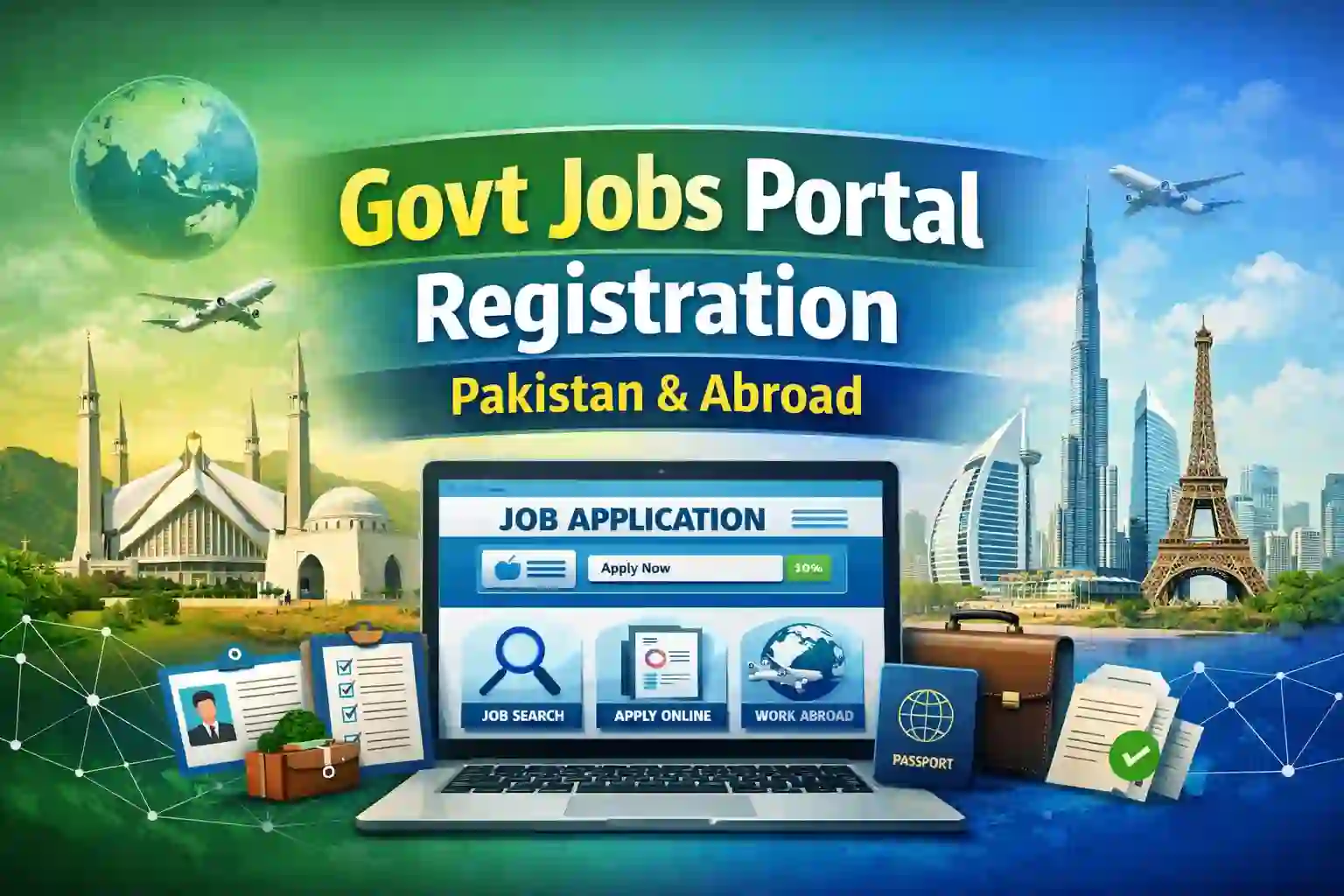 Govt Jobs Portal Registration Pakistan & Abroad