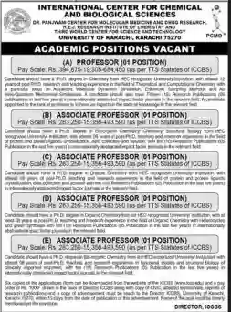 ICCBS Jobs 2026 Pakistan
