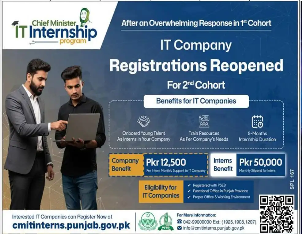 Punjab Government Reopens IT Internship Program for Companies
