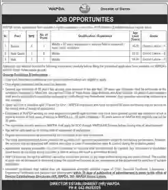 WAPDA Careers 2026 Pakistan