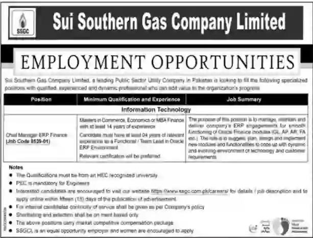 SSGC Jobs 2026 Apply Online