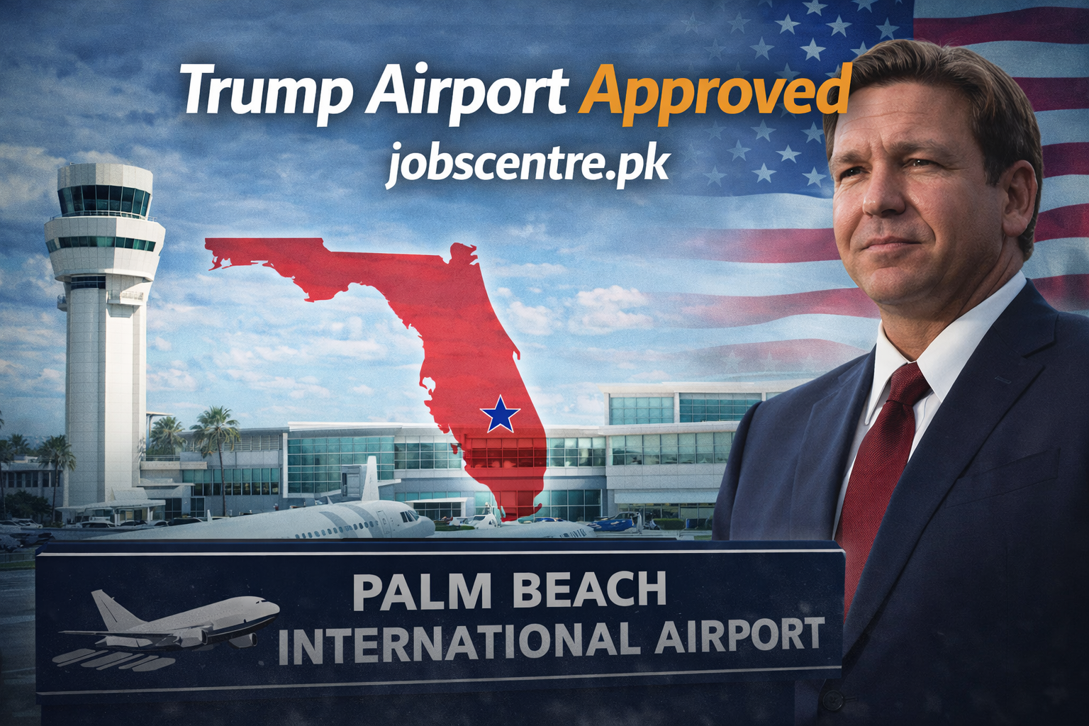 Trump Airport Approved Ron DeSantis Signs Bill to Rename Palm Beach International Airport