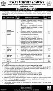 Health Services Academy Jobs