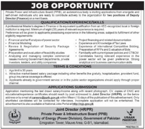 PPIB Jobs 2026 Pakistan – Deputy Director Finance Apply