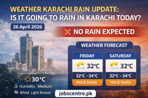 Weather Karachi Rain Update Is It Going to Rain in Karachi Today