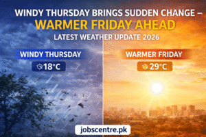 Windy Thursday Brings Sudden Change – Warmer Friday Ahead Latest Weather Update 2026